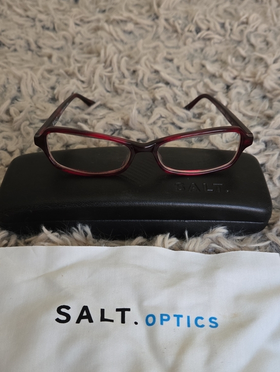 SALT Optics Handmade Vintage Women\'s Alessandra Dark Red Eyeglasses